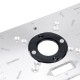 Aluminium Alloy Router Table Insert Plate with 4 Rings Screws for Woodworking Benches Aluminium Alloy Router Table Insert Plate with 4 Rings Screws for Woodworking Benches