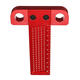 Aluminium Alloy T-100 Hole Positioning Metric Measuring Ruler 100mm Woodworking T-Squares Marking Ruler For Carpenter Aluminium Alloy T-100 Hole Positioning Metric Measuring Ruler 100mm Woodworking T-Squares Marking Ruler For Carpenter