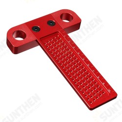 Aluminium Alloy T-100 Hole Positioning Metric Measuring Ruler 100mm Woodworking T-Squares Marking Ruler For Carpenter