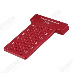 Aluminium Alloy T-60 Hole Positioning Metric Measuring Ruler 60mm Woodworking T-Squares Marking Ruler For Carpenter