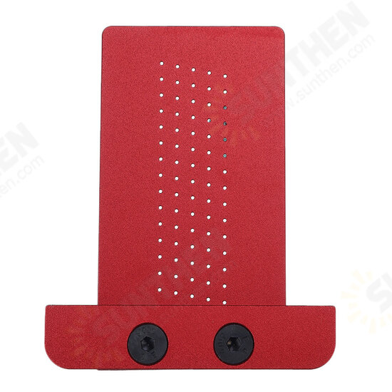 Aluminrum Alloy TS-3A Precision Hole Marking T Ruler 75mm Hole Positioning Metric Measuring Ruler Scriber Ruler Woodworking Tool Aluminrum Alloy TS-3A Precision Hole Marking T Ruler 75mm Hole Positioning Metric Measuring Ruler Scriber Ruler Woodworking Tool