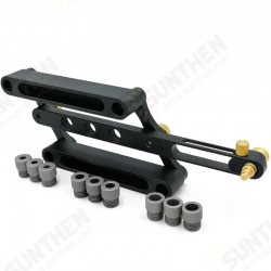 Aluminum Alloy 16-60mm Self Centering Doweling Jig 6/8/10mm Woodworking Hole Puncher Drill Guide Locator Aluminum Alloy 16-60mm Self Centering Doweling Jig 6/8/10mm Woodworking Hole Puncher Drill Guide Locator