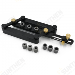 Aluminum Alloy 16-60mm Self Centering Doweling Jig 6/8/10mm Woodworking Hole Puncher Drill Guide Locator Aluminum Alloy 16-60mm Self Centering Doweling Jig 6/8/10mm Woodworking Hole Puncher Drill Guide Locator