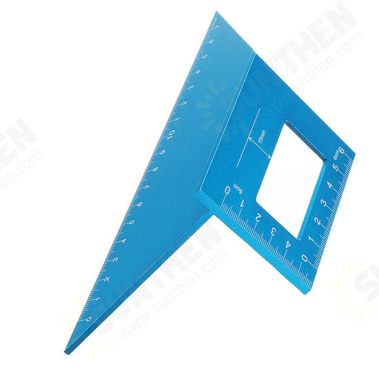 Aluminum Alloy 17cm T Ruler Woodworking Square Multifunctional Scriber 45 90 Degree Angle Ruler Angle Protractor Gauge Aluminum Alloy 17cm T Ruler Woodworking Square Multifunctional Scriber 45 90 Degree Angle Ruler Angle Protractor Gauge