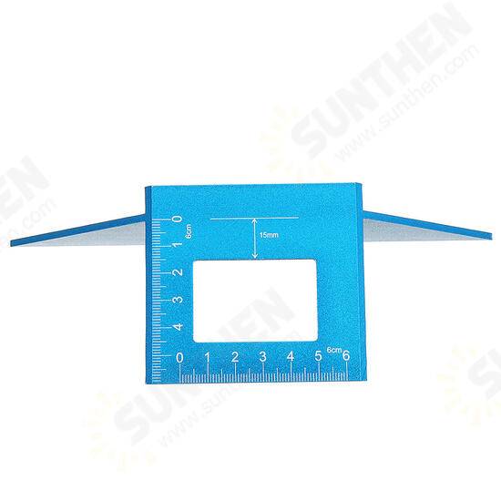 Aluminum Alloy 17cm T Ruler Woodworking Square Multifunctional Scriber 45 90 Degree Angle Ruler Angle Protractor Gauge Aluminum Alloy 17cm T Ruler Woodworking Square Multifunctional Scriber 45 90 Degree Angle Ruler Angle Protractor Gauge