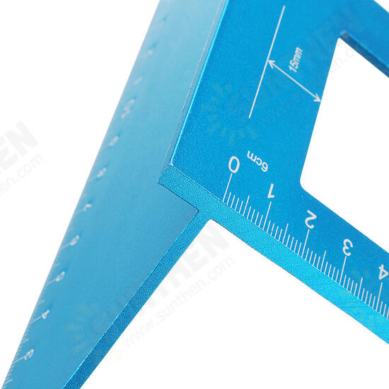 Aluminum Alloy 17cm T Ruler Woodworking Square Multifunctional Scriber 45 90 Degree Angle Ruler Angle Protractor Gauge Aluminum Alloy 17cm T Ruler Woodworking Square Multifunctional Scriber 45 90 Degree Angle Ruler Angle Protractor Gauge