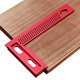 Aluminum Alloy 200mm Woodworking Square Hole Positioning Metric Measuring Ruler Carpenter Scriber