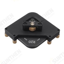 Aluminum Alloy 4 In 1 Router Table Corner Jig Radius Template R15 R20 R25 R30 Woodworking Quick Router Corner Radius Jig