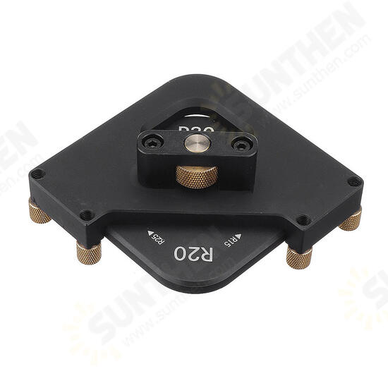 Aluminum Alloy 4 In 1 Router Table Corner Jig Radius Template R15 R20 R25 R30 Woodworking Quick Router Corner Radius Jig Aluminum Alloy 4 In 1 Router Table Corner Jig Radius Template R15 R20 R25 R30 Woodworking Quick Router Corner Radius Jig
