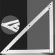 Aluminum Alloy 45 Degree Metric and Imperial Triangle Ruler Multifunctional Foldable Wood Angle Ruler For Woodworking Aluminum Alloy 45 Degree Metric and Imperial Triangle Ruler Multifunctional Foldable Wood Angle Ruler For Woodworking