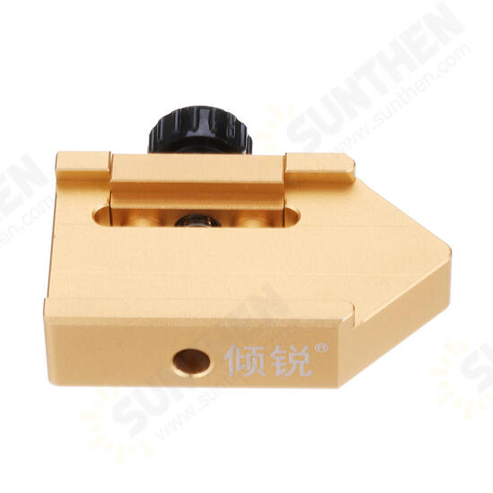 Aluminum Alloy 45 Degrees Angle Line Caliber Ruler Locator Ruler Block Gauge Woodworking Tool Aluminum Alloy 45 Degrees Angle Line Caliber Ruler Locator Ruler Block Gauge Woodworking Tool