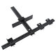 Aluminum Alloy Adjustable Punch Locator Cabinet Hardware Woodworking Drilling Template Drill Guide for Installing Handle on Door Drawer Aluminum Alloy Adjustable Punch Locator Cabinet Hardware Woodworking Drilling Template Drill Guide for Installing Handle on Door Drawer