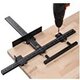 Aluminum Alloy Adjustable Punch Locator Cabinet Hardware Woodworking Drilling Template Drill Guide for Installing Handle on Door Drawer Aluminum Alloy Adjustable Punch Locator Cabinet Hardware Woodworking Drilling Template Drill Guide for Installing Handle on Door Drawer