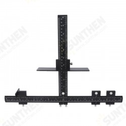 Aluminum Alloy Adjustable Punch Locator Cabinet Hardware Woodworking Drilling Template Drill Guide for Installing Handle on Door Drawer Aluminum Alloy Adjustable Punch Locator Cabinet Hardware Woodworking Drilling Template Drill Guide for Installing Handle on Door Drawer