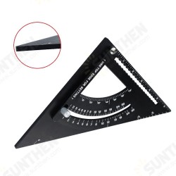 Aluminum Alloy Angle Ruler Measuring Tool Thicken Measuring Ruler Miter Carpenter Square for Woodworking