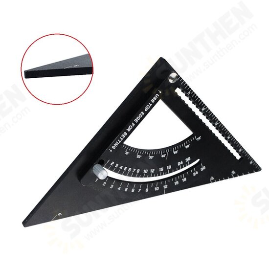 Aluminum Alloy Angle Ruler Measuring Tool Thicken Measuring Ruler Miter Carpenter Square for Woodworking Aluminum Alloy Angle Ruler Measuring Tool Thicken Measuring Ruler Miter Carpenter Square for Woodworking