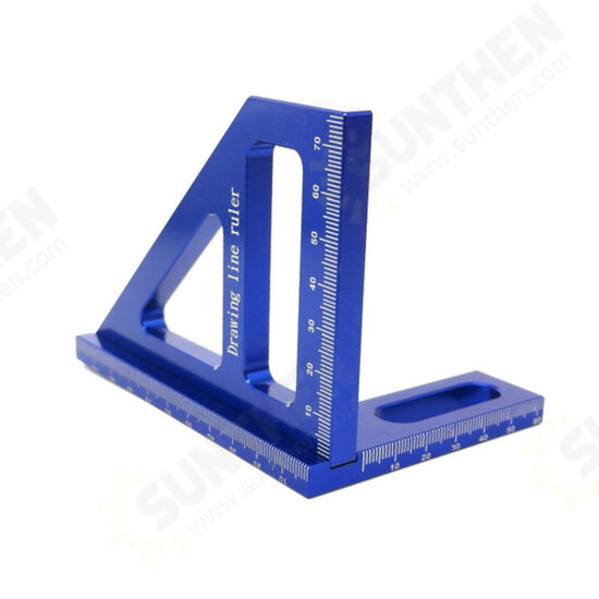 Aluminum Alloy Multifunctional Woodworking Ruler Square Layout Miter Triangle Ruler 45 90 Degree Metric Gauge Measure Tools Aluminum Alloy Multifunctional Woodworking Ruler Square Layout Miter Triangle Ruler 45 90 Degree Metric Gauge Measure Tools