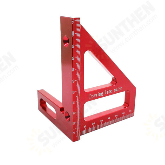Aluminum Alloy Multifunctional Woodworking Ruler Square Layout Miter Triangle Ruler 45 90 Degree Metric Gauge Measure Tools Aluminum Alloy Multifunctional Woodworking Ruler Square Layout Miter Triangle Ruler 45 90 Degree Metric Gauge Measure Tools