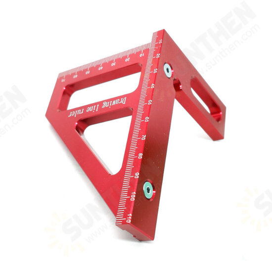 Aluminum Alloy Multifunctional Woodworking Ruler Square Layout Miter Triangle Ruler 45 90 Degree Metric Gauge Measure Tools Aluminum Alloy Multifunctional Woodworking Ruler Square Layout Miter Triangle Ruler 45 90 Degree Metric Gauge Measure Tools
