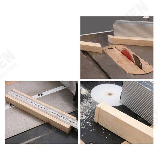 Aluminum Alloy Table Saw Miter Gauge Fence with Track Stop for Miter Gauge Table Saw Router Table Jig Saw Woodworking Tool Aluminum Alloy Table Saw Miter Gauge Fence with Track Stop for Miter Gauge Table Saw Router Table Jig Saw Woodworking Tool