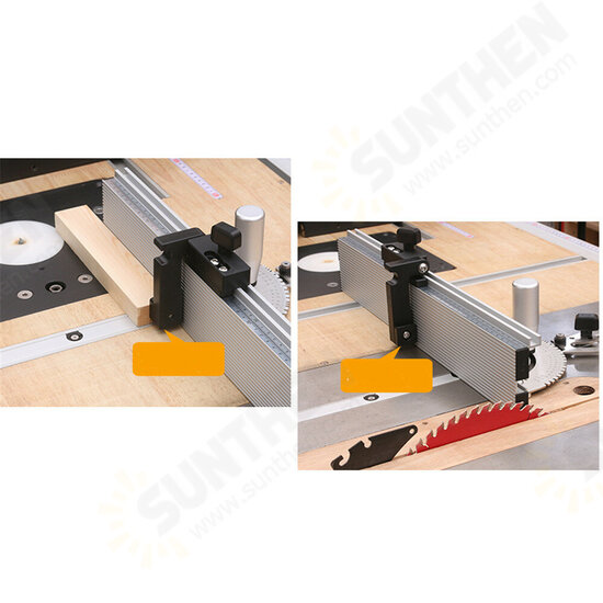 Aluminum Alloy Table Saw Miter Gauge Fence with Track Stop for Miter Gauge Table Saw Router Table Jig Saw Woodworking Tool Aluminum Alloy Table Saw Miter Gauge Fence with Track Stop for Miter Gauge Table Saw Router Table Jig Saw Woodworking Tool