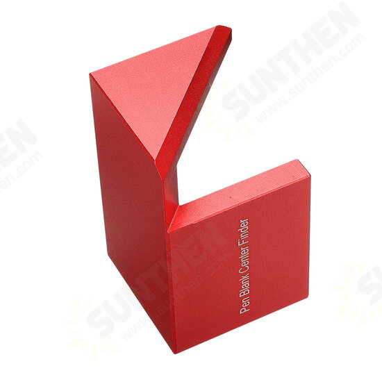 Aluminum Alloy Wood Pen Blank Center Finder Woodworking 45 Degree Angle Line Caliber Ruler Measuring Scriber Tool Aluminum Alloy Wood Pen Blank Center Finder Woodworking 45 Degree Angle Line Caliber Ruler Measuring Scriber Tool