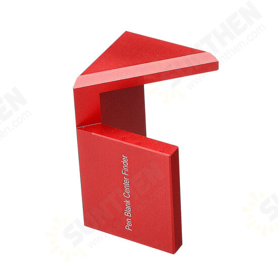 Aluminum Alloy Wood Pen Blank Center Finder Woodworking 45 Degree Angle Line Caliber Ruler Measuring Scriber Tool Aluminum Alloy Wood Pen Blank Center Finder Woodworking 45 Degree Angle Line Caliber Ruler Measuring Scriber Tool