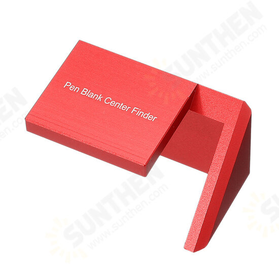 Aluminum Alloy Wood Pen Blank Center Finder Woodworking 45 Degree Angle Line Caliber Ruler Measuring Scriber Tool Aluminum Alloy Wood Pen Blank Center Finder Woodworking 45 Degree Angle Line Caliber Ruler Measuring Scriber Tool