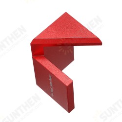 Aluminum Alloy Wood Pen Blank Center Finder Woodworking 45 Degree Angle Line Caliber Ruler Measuring Scriber Tool