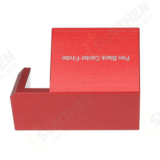 Aluminum Alloy Wood Pen Blank Center Finder Woodworking 45 Degree Angle Line Caliber Ruler Measuring Scriber Tool Aluminum Alloy Wood Pen Blank Center Finder Woodworking 45 Degree Angle Line Caliber Ruler Measuring Scriber Tool