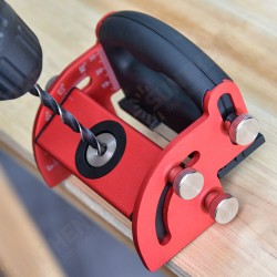 Aluminum Alloy Woodworking Pocket Hole Jig Oblique Hole Locator Punch locator Wood Board Splicing Installation Tool Center Line Scribe Aluminum Alloy Woodworking Pocket Hole Jig Oblique Hole Locator Punch locator Wood Board Splicing Installation Tool Center Line Scribe