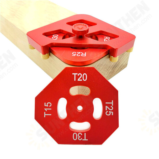 Arc / T Corner Radius Quick Jig Router Trimming Corner Gauge Aluminum Alloy Angle Locator Template Woodworking Tools Kit Arc / T Corner Radius Quick Jig Router Trimming Corner Gauge Aluminum Alloy Angle Locator Template Woodworking Tools Kit