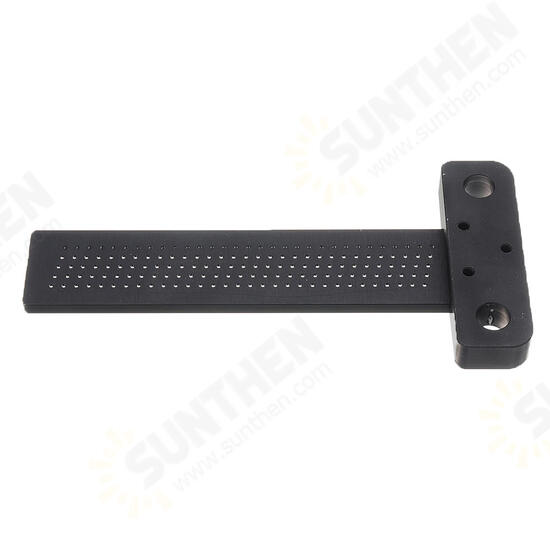 Black Aluminium Alloy T-160 Hole Positioning Measuring Ruler 160mm Metric T Ruler Woodworking Precision Crossed Marking Scriber Black Aluminium Alloy T-160 Hole Positioning Measuring Ruler 160mm Metric T Ruler Woodworking Precision Crossed Marking Scriber