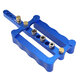 Blue 6/8/10mm Self Centering Doweling Jig Set Aluminum Alloy Hole Punch Locator Dowel Jig Drill Guide Center Line Scribing Woodworking Set Blue 6/8/10mm Self Centering Doweling Jig Set Aluminum Alloy Hole Punch Locator Dowel Jig Drill Guide Center Line Scribing Woodworking Set