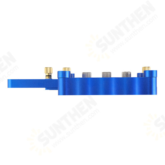 Blue 6/8/10mm Self Centering Doweling Jig Set Aluminum Alloy Hole Punch Locator Dowel Jig Drill Guide Center Line Scribing Woodworking Set Blue 6/8/10mm Self Centering Doweling Jig Set Aluminum Alloy Hole Punch Locator Dowel Jig Drill Guide Center Line Scribing Woodworking Set