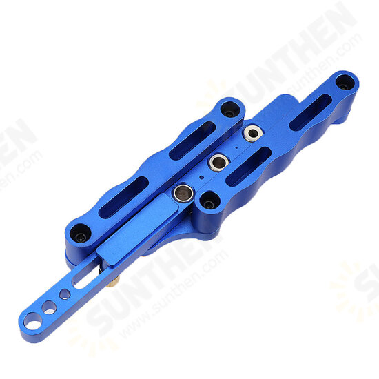 Blue 6/8/10mm Self Centering Doweling Jig Set Aluminum Alloy Hole Punch Locator Dowel Jig Drill Guide Center Line Scribing Woodworking Set Blue 6/8/10mm Self Centering Doweling Jig Set Aluminum Alloy Hole Punch Locator Dowel Jig Drill Guide Center Line Scribing Woodworking Set