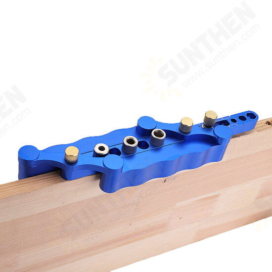 Blue 6/8/10mm Self Centering Doweling Jig Set Aluminum Alloy Hole Punch Locator Dowel Jig Drill Guide Center Line Scribing Woodworking Set Blue 6/8/10mm Self Centering Doweling Jig Set Aluminum Alloy Hole Punch Locator Dowel Jig Drill Guide Center Line Scribing Woodworking Set