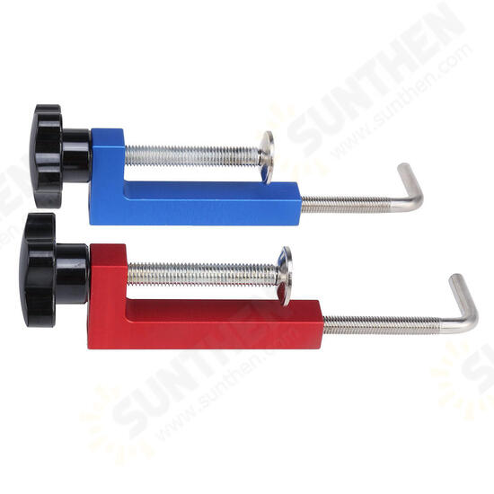 CNC Machined Aluminum Alloy 360° Ratary Fence Clamp G Clip Dedicated Fixture Adjustable Frame Fast Fixed Clamp for Woodworking Benches