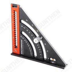6 Inch Extendable Multifunctional Folding Triangle Ruler Carpenter Square with Base Precision Goniometer Multi-angle Measurement Woodworking Tools 6 Inch Extendable Multifunctional Folding Triangle Ruler Carpenter Square with Base Precision Goniometer Multi-angle Measurement Woodworking Tools