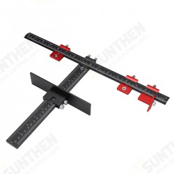 DocotorWood Aluminum Alloy Cabinet Hardware Jig Fixture 4MM+5MM Punching Locator Woodworking Drill Positioning Guide T-ruler DocotorWood Aluminum Alloy Cabinet Hardware Jig Fixture 4MM+5MM Punching Locator Woodworking Drill Positioning Guide T-ruler