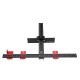 DocotorWood Aluminum Alloy Cabinet Hardware Jig Fixture 4MM+5MM Punching Locator Woodworking Drill Positioning Guide T-ruler DocotorWood Aluminum Alloy Cabinet Hardware Jig Fixture 4MM+5MM Punching Locator Woodworking Drill Positioning Guide T-ruler