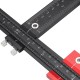 DocotorWood Aluminum Alloy Cabinet Hardware Jig Fixture 4MM+5MM Punching Locator Woodworking Drill Positioning Guide T-ruler DocotorWood Aluminum Alloy Cabinet Hardware Jig Fixture 4MM+5MM Punching Locator Woodworking Drill Positioning Guide T-ruler