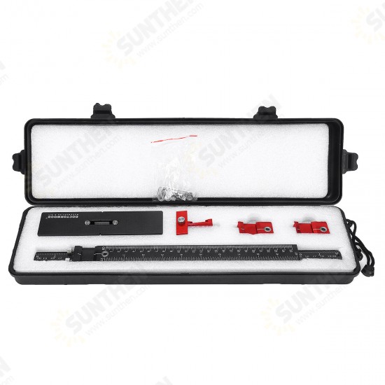 DocotorWood Aluminum Alloy Cabinet Hardware Jig Fixture 4MM+5MM Punching Locator Woodworking Drill Positioning Guide T-ruler DocotorWood Aluminum Alloy Cabinet Hardware Jig Fixture 4MM+5MM Punching Locator Woodworking Drill Positioning Guide T-ruler