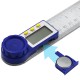 0-200mm Digital Meter Angle Inclinometer Digital Angle Ruler Electron Goniometer Protractor Stainless Steel Angle Finder Measuring Tool
