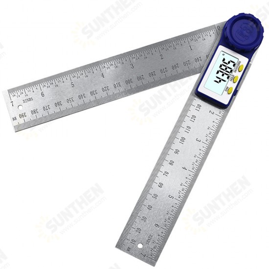 0-200mm Digital Meter Angle Inclinometer Digital Angle Ruler Electron Goniometer Protractor Stainless Steel Angle Finder Measuring Tool