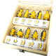 10 Piece 1/2 Inch Shank Architectural Molding Router Bit Set Door Picture Frame Bits with Wood Case Trimming Milling Cutter For Cutter Power Tools 10 Piece 1/2 Inch Shank Architectural Molding Router Bit Set Door Picture Frame Bits with Wood Case Trimming Milling Cutter For Cutter Power Tools