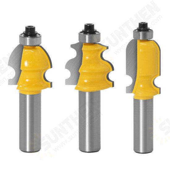10 Piece 1/2 Inch Shank Architectural Molding Router Bit Set Door Picture Frame Bits with Wood Case Trimming Milling Cutter For Cutter Power Tools 10 Piece 1/2 Inch Shank Architectural Molding Router Bit Set Door Picture Frame Bits with Wood Case Trimming Milling Cutter For Cutter Power Tools