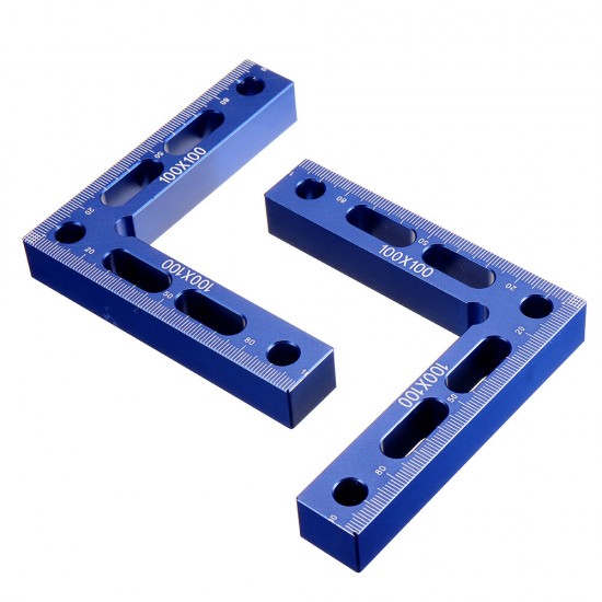 100mm Woodworking Precision Clamping Square L-Shaped Auxiliary Fixture Splicing Board Positioning Panel Fixed Clip Clamp Carpenter Square Ruler