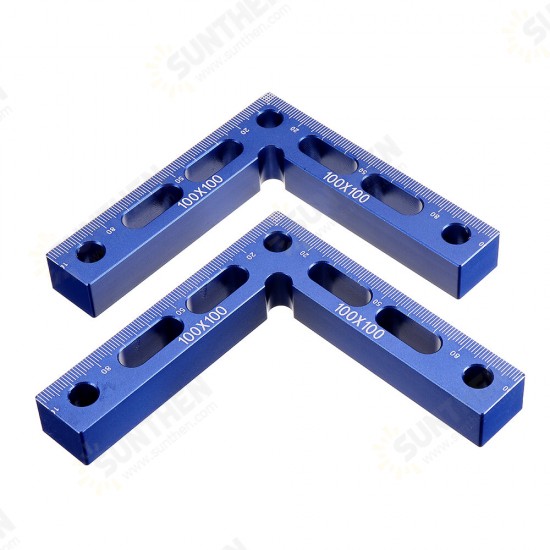 100mm Woodworking Precision Clamping Square L-Shaped Auxiliary Fixture Splicing Board Positioning Panel Fixed Clip Clamp Carpenter Square Ruler