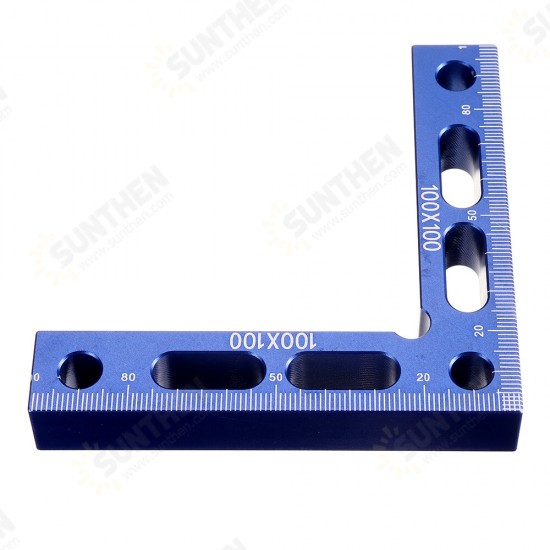 100mm Woodworking Precision Clamping Square L-Shaped Auxiliary Fixture Splicing Board Positioning Panel Fixed Clip Clamp Carpenter Square Ruler